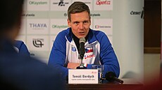 Kapitán �eských tenist� Tomá� Berdych oznamuje nominaci na zápas proti �védsku.