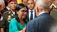 Delcy Rodriguezová po slo�ení prezidentské p�ísahy. (5. ledna 2026)