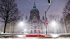 Zasn�ené ráno v n�meckém Hannoveru. (9. ledna 2026)