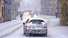 Sn�hové a mrazivé po�así v �atci. (9. ledna 2026)