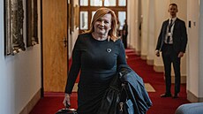 Ministryn� financí Alena Schillerová na zasedání vlády, která projednala mimo...