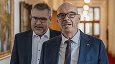 Ministr kultury Oto Klempí� p�ed zasedáním vlády. (5. ledna 2026)