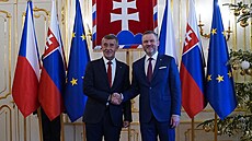 Andrej Babi� se v Bratislav� setkal se slovenským prezidentem Peterem...