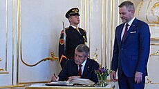 Andrej Babi� se v Bratislav� setkal se slovenským prezidentem Peterem...