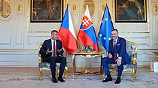 Andrej Babi� se v Bratislav� setkal se slovenským prezidentem Peterem...
