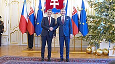 Andrej Babi� se v Bratislav� setkal se slovenským prezidentem Peterem...