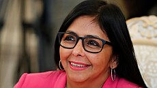 Venezuelská viceprezidentka Delcy Rodríguezová se ú�astní jednání s ruským...