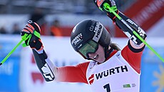 Camille Rastová, vít�zka ob�ího slalomu v Kranjské Go�e