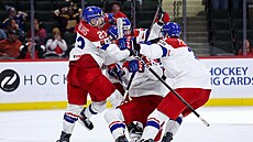 �e�tí junio�i slaví postup do finále hokejového �ampionátu.