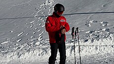 Pilot formule 1 Pierre Gasly zve�ejnil snímky z ly�ování v Alpách, na nich� má...