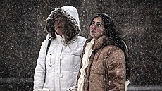 Sn�hové a mrazivé po�así v Praze. (9. ledna 2026)