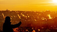 Mrazivé po�así v Praze (6. ledna 2026)