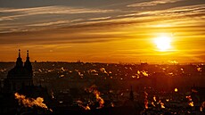 Mrazivé po�así v Praze (6. ledna 2026)