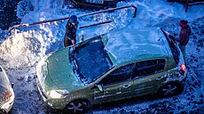 Mrazivé po�así v Jablonci nad Nisou (7. ledna 2026)