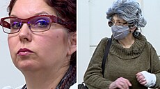 Ob�alovaná bývalá advokátka Hana Suková (vpravo) a její spoluob�alovaná dcera...