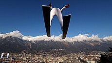 Roman Koudelka v prvním kole sout�e skokan� v Innsbrucku.