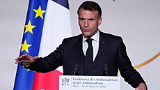 Francouzský prezident Emmanuel Macron (8. ledna 2026)