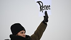 Ameri�ané v Minneapolisu protestují proti Ú�adu pro imigraci a cla (ICE) poté,...