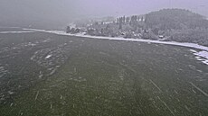 Zelený led na Lipn� v prosinci 2025. (8. ledna 2026)