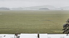 Zelený led na Lipn� v prosinci 2025. (8. ledna 2026)