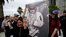 Venezuelané �ijící v Chile se scházejí, aby oslavili zajmutí venezuelského...