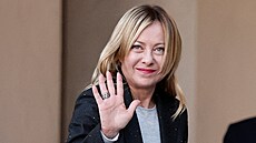 Italská premiérka Giorgia Meloniová na setkání v Pa�í�i. (6. ledna 2026)