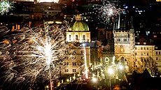 Oslavy p�íchodu nového roku v Praze. (1. ledna 2026)