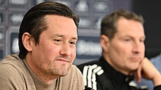 Spar�anský sportovní �editel Tomá� Rosický na tiskové konferenci na startu...