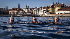 15. ro�ník T�íkrálového otu�ileckého plavání pod Karlovým mostem (6. ledna 2026)