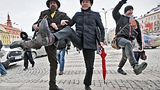 Mezinárodní den �vihlé ch�ze oslavili ve st�edu odpoledne recesisté a p�íznivci...