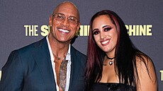 Dwayne Johnson a jeho dcera, wrestlerka Ava Raine (Londýn, zá�í 2025)