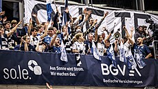 Heidelber�tí fanou�ci b�hem zápasu Ligy mistr�