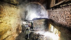 V pevnosti v Josefov� na Náchodsku ho�el p�íst�e�ek, �koda je nízká. (5. ledna...