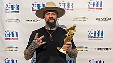 Raper a bubeník Marpo s hudební cenou �eb�ík