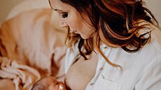 Olga Lounová a její dcera Vivien, která se narodila 4. ledna 2026.