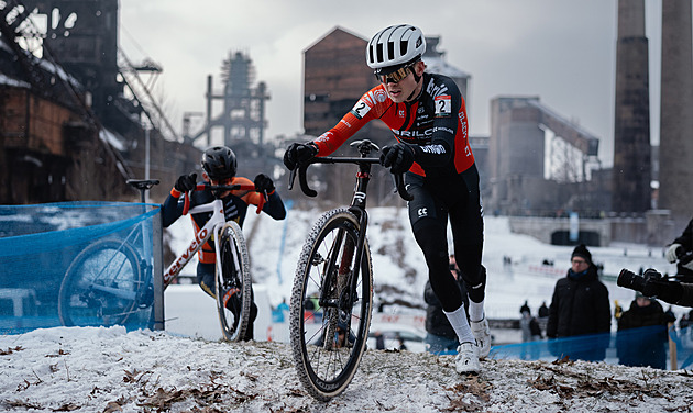 Zasněžená trať byla pecka, řekl čerstvý cyklokrosový mistr republiky Bažant