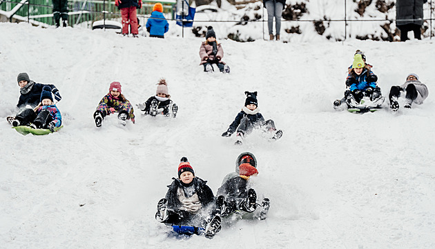 OBRAZEM: Běžky v oboře Hvězda, rohačky v Záhoří. Sníh a led si užívá celé Česko