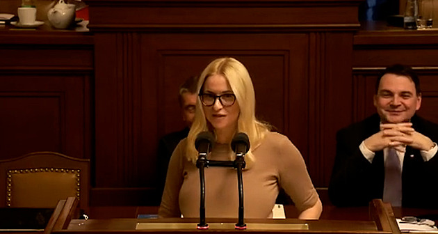 „Jen díky mně se na to dokázali dívat,“ obhajuje Macinka grimasy ve Sněmovně