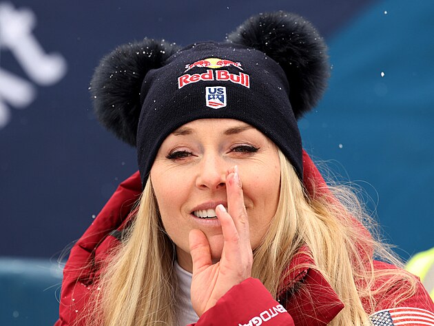 Lindsey Vonnov� po sjezdu v Zauchensee.