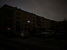 Obytný d�m v Belgorodu b�hem výpadku proudu, který byl podle místních ú�ad�...