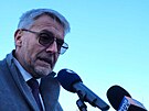 Ministr vnitra Lubom�r Metnar na tiskov� konferenci v Ch�ibsk�, kde do�lo ke...