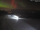 Nad �eskem se objevila polární zá�e, vid�t je nap�íklad v �aclé�i. (19. ledna...