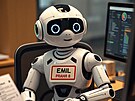 V Praze 8 u� více ne� rok �e�í dopravní p�estupky robot. Snímek je vytvo�ený AI.