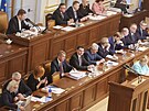 Sch�ze Poslanecké sn�movny. Na snímku hovo�í Tomio Okamura.(13. ledna 2026)