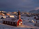 Kostel v hlavním m�st� Grónska Nuuku (14. ledna 2026)