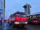 Na pra�sk�m Sm�chov� zasahovaly u dopravn� nehody slo�ky IZS. (15. ledna 2026)