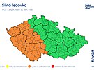 Výstraha p�ed silnou ledovkou (12. ledna 2025)