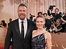 Dax Shepard a Kristen Bellová v Los Angeles na Zlatých glóbech (11. ledna 2026)
