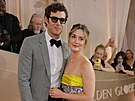 Adam Brody a Leighton Meesterová v Los Angeles na Zlatých glóbech (11. ledna...