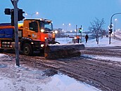 Ranní sn�ení v Praze. Zli�ín. (10. ledna 2026)